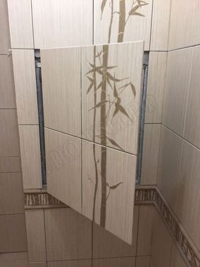 Люк под плитку Нажимной Секрет-Лайт 200*600 Люк под плитку Нажимной Секрет-Лайт 200*600