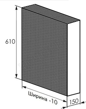 Радиаторный экран С перфорацией Квадрат 3x5 мм Радиаторный экран С перфорацией Квадрат 3x5 мм