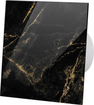 Вытяжной вентилятор airRoxy dRim, 100 TS, глянцевое стекло, чёрно-золотой мрамор, 01-186 Вытяжной вентилятор airRoxy dRim, 100 TS, глянцевое стекло, чёрно-золотой мрамор, 01-186