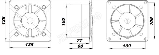 Вытяжной вентилятор Awenta System+, Silent, 100, KWS100M Вытяжной вентилятор Awenta System+, Silent, 100, KWS100M