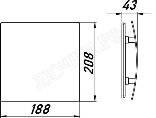 Вытяжной вентилятор Awenta System+, Silent, 125, KWS125T, PECB125M, Чёрный матовый, пластик Вытяжной вентилятор Awenta System+, Silent, 125, KWS125T, PECB125M, Чёрный матовый, пластик